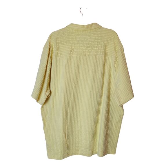 NWT Madewell Textured Easy Short Sleeve Seersucker Camp Shirt XL Butter Yellow - Picture 6 of 14